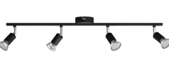 PHILIPS Spotlampe Limbali GU10 4 spot - svart