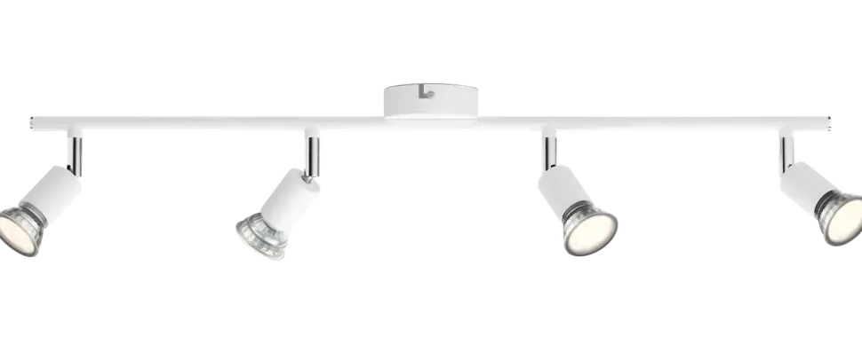 PHILIPS Spotlight Limbali GU10 4 spotlights - vit