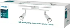 PHILIPS Spotlight Limbali GU10 2 spot - vit