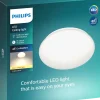 PHILIPS Taklampa Moire Ø22,5 cm 6 W – vit