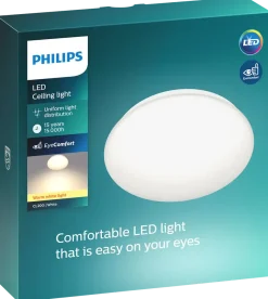 PHILIPS Taklampa Moire Ø25cm 10W - vit
