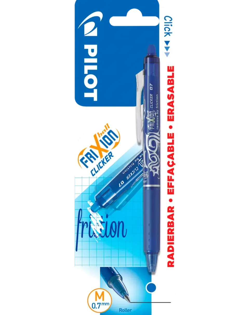 Pilot FriXion Clicker kulspetspenna – blå