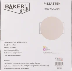 Pizzabaksten med handtag Ø33 cm