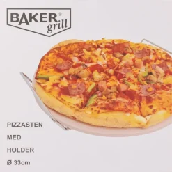 Pizzabaksten med handtag Ø33 cm