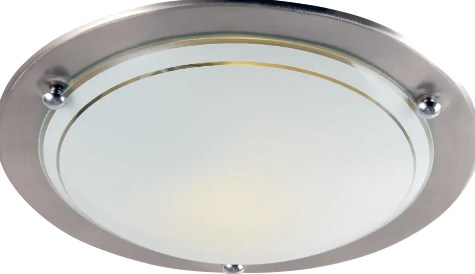 Plafond 30 cm mattkrom