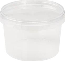 Plastlåda med lock 565 ml rund