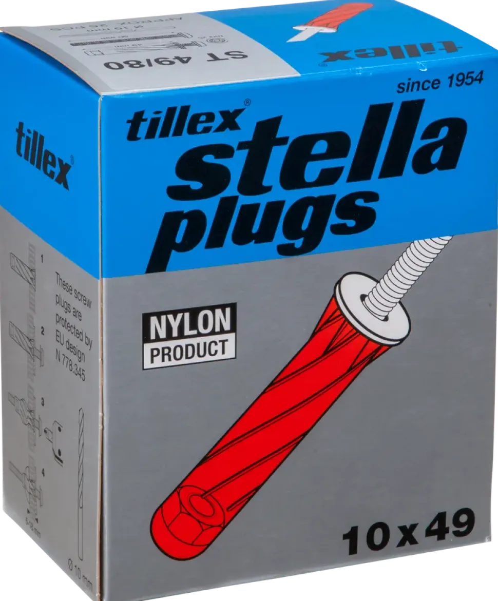 Plugg röd pan 5x80mm pkt 25st