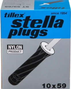 Plugg svart pan 5x65mm pk 25st