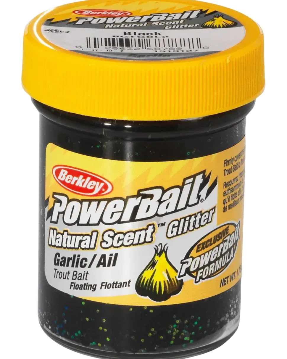 Powerbait Garlic Black Glitter