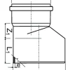 Pp-ht reduktionsrör 40x32mm
