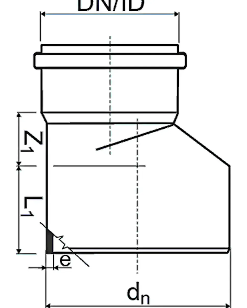 Pp-ht reduktionsrör 40x32mm