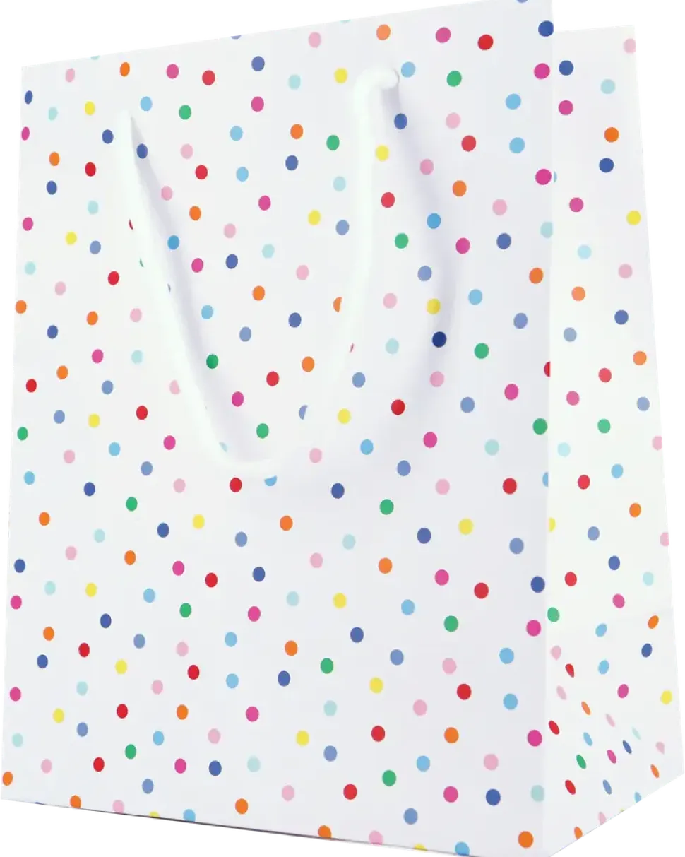 Presentpåse prickig 2-Pack