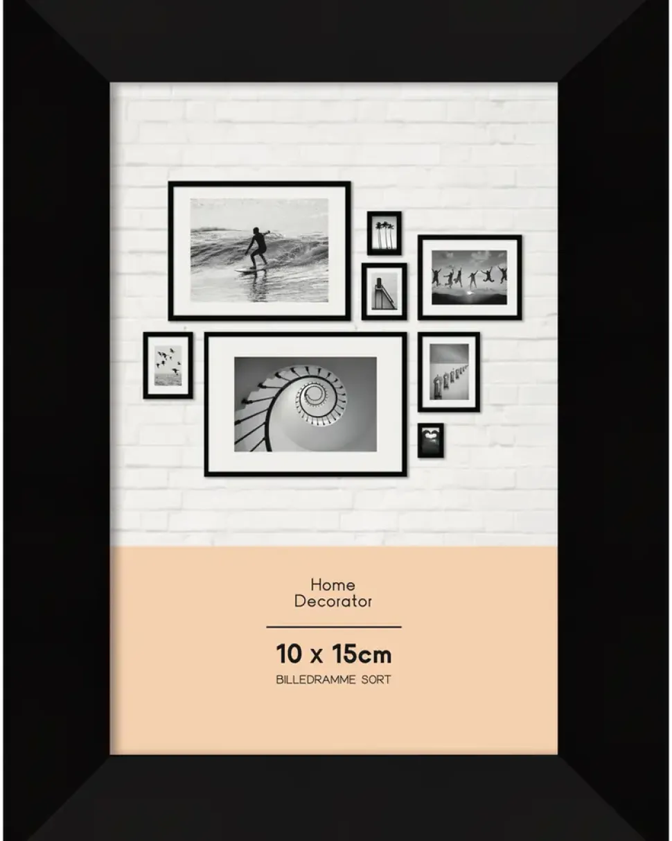 Ram svart 10x15 cm