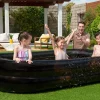 Rektangulär pool, 778 liter – Svart