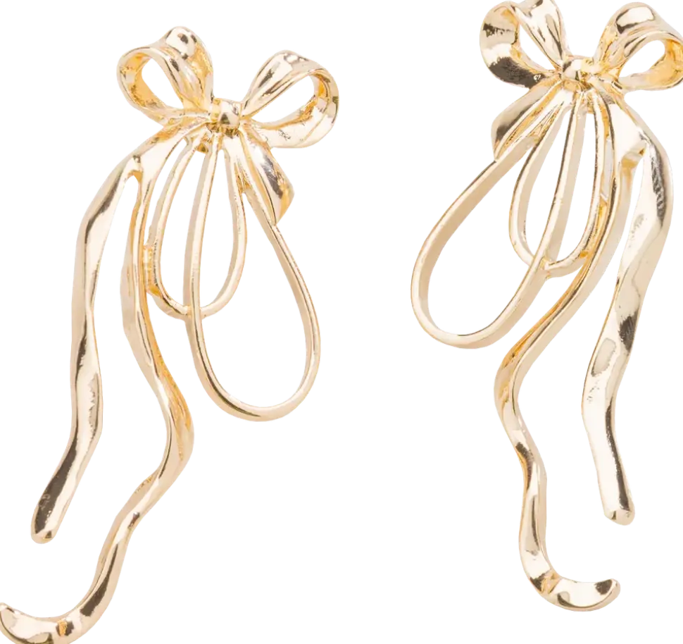 Örhängen med rosett - guld