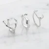 Ring vågig 3 st - silver