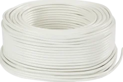 Rund kabel 2 x 0,75 mm² - vit