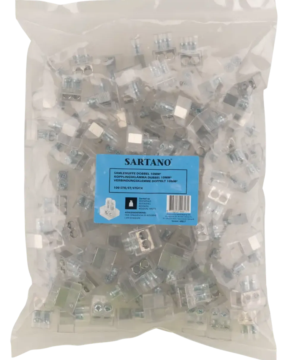 Santano Skarvklämma dubbel 10 mm² - 100 st