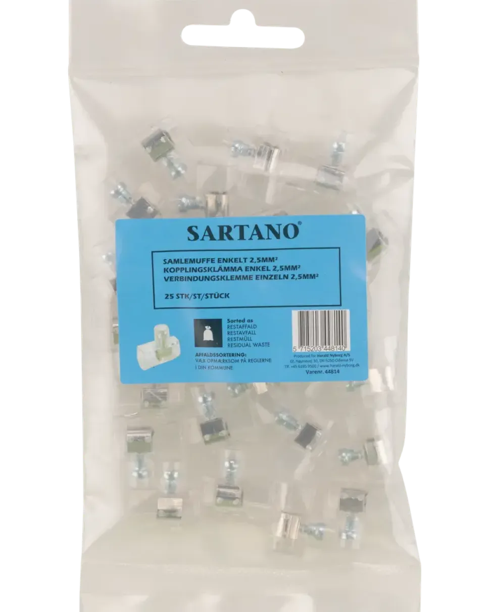 Santano skarvklämma enkel 2,5 mm² – 25 st.
