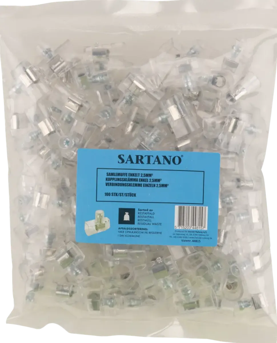 Santano Skarvklämma enkel 2,5 mm² - 100 st