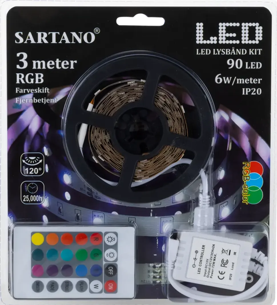 Sartano led strip rgb 3 m