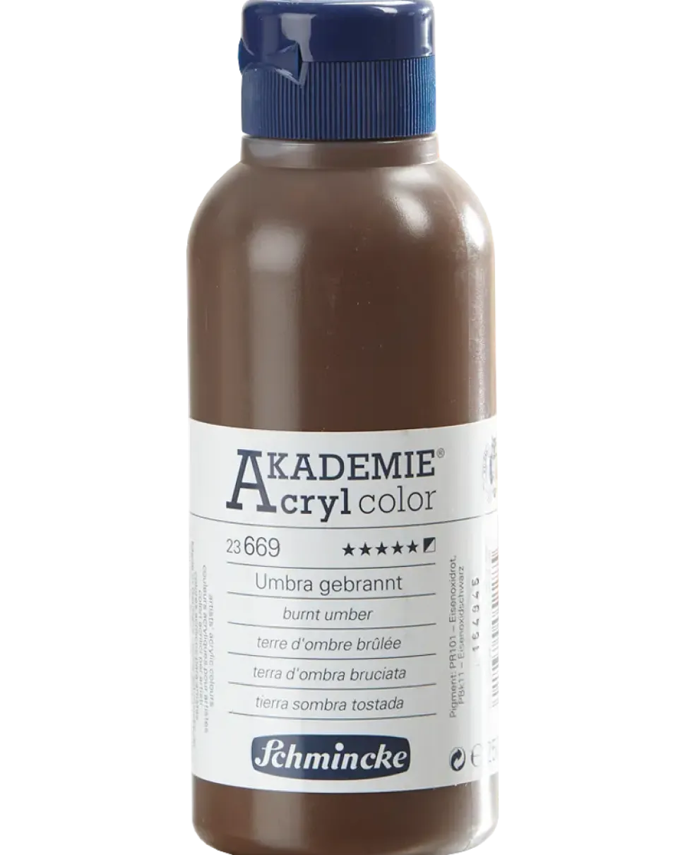 Schmincke Akrylfärg 250 ml Burnt umber