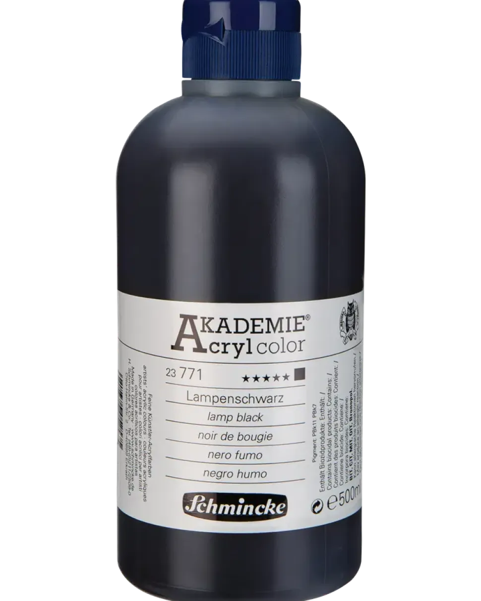 Schmincke Akrylfärg 500 ml Lamp black