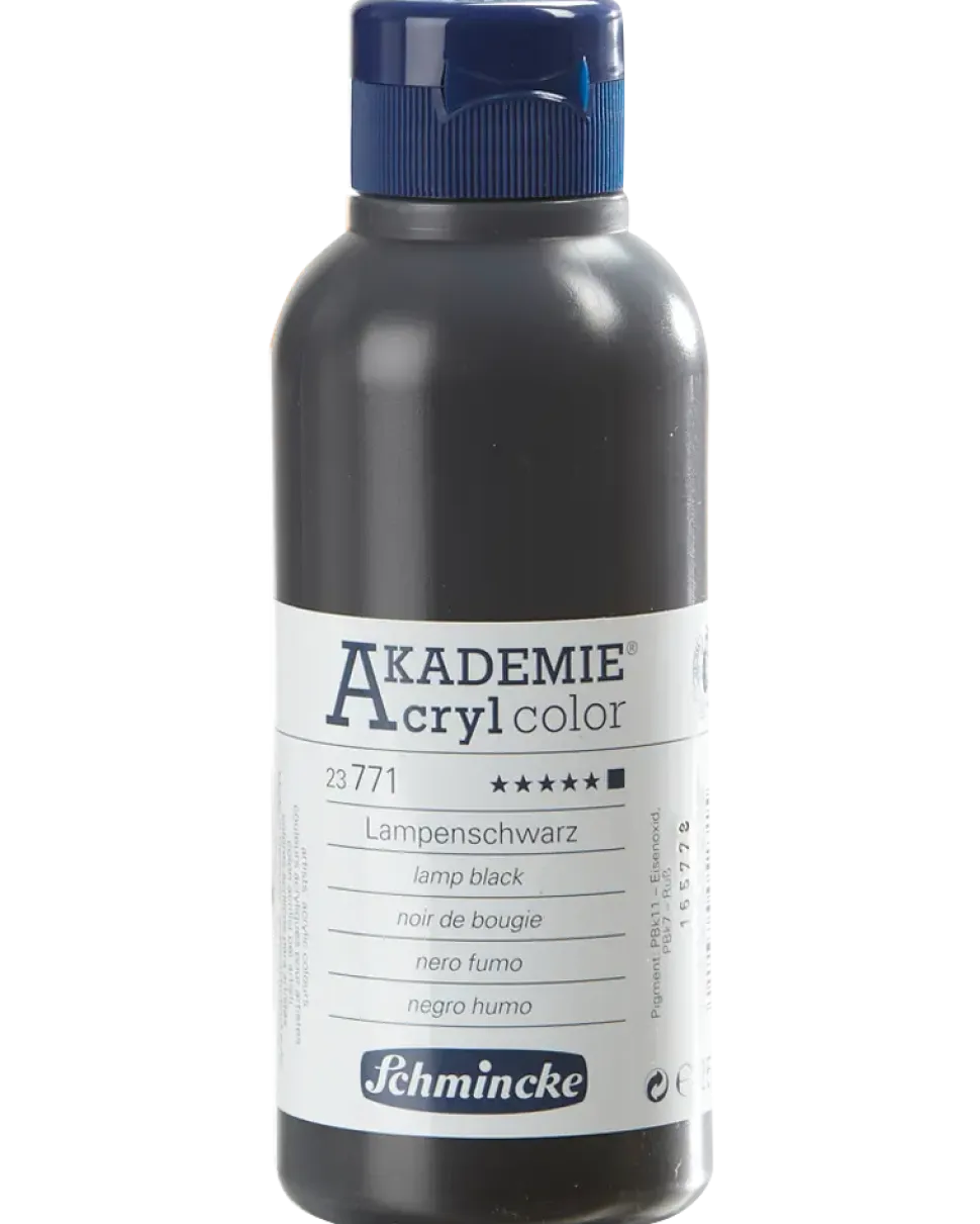 Schmincke Akrylfärg 250 ml Lamp black