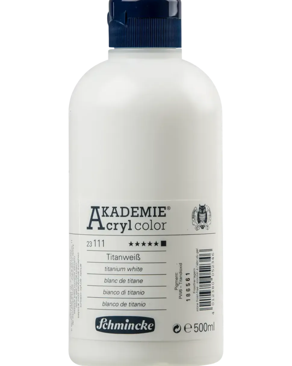 Schmincke Akrylfärg 500 ml Titanium white