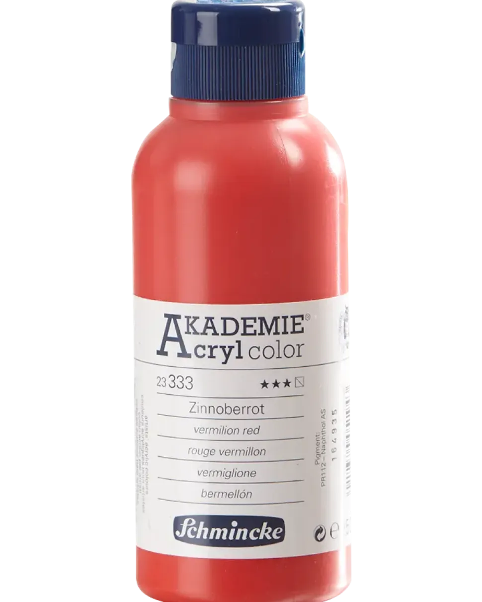 Schmincke Akrylfärg 250 ml Vermilion red