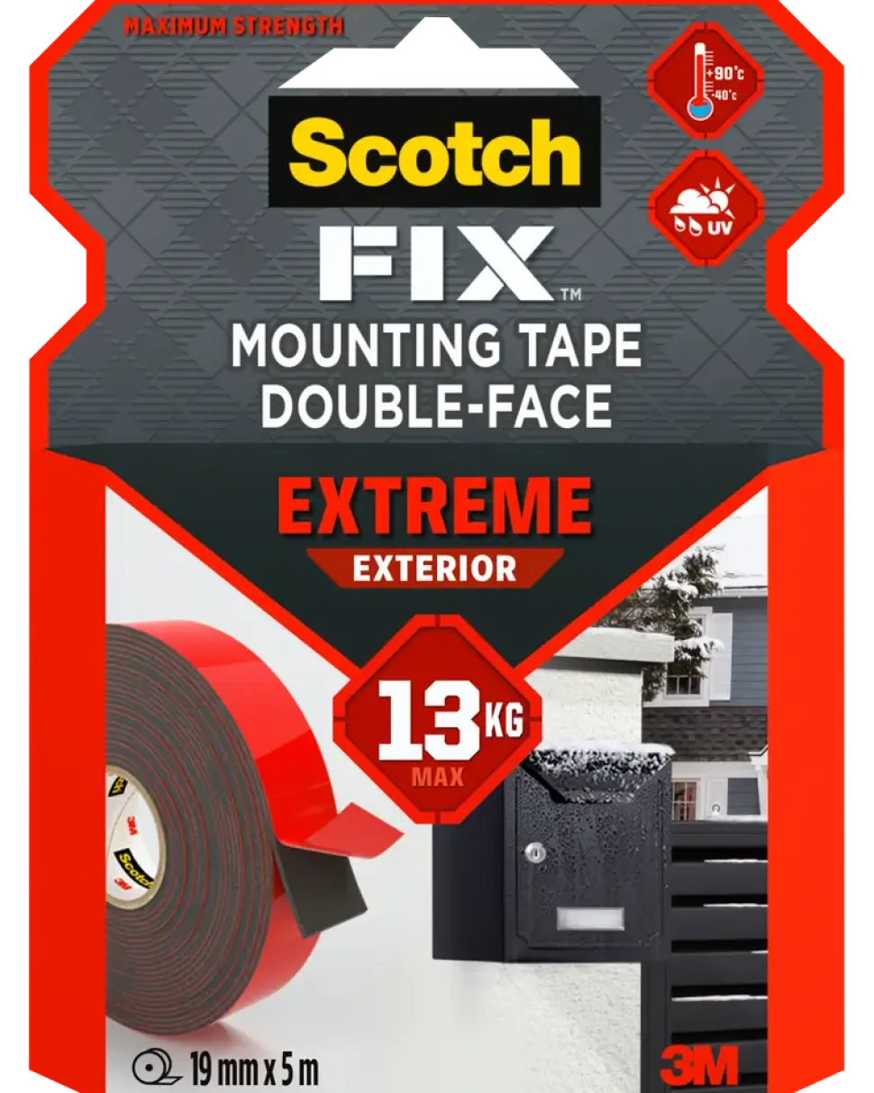 Scotch-FIX™ Dubbelhäftande tejp Extreme OUTDOOR 19 mm x 5 meter