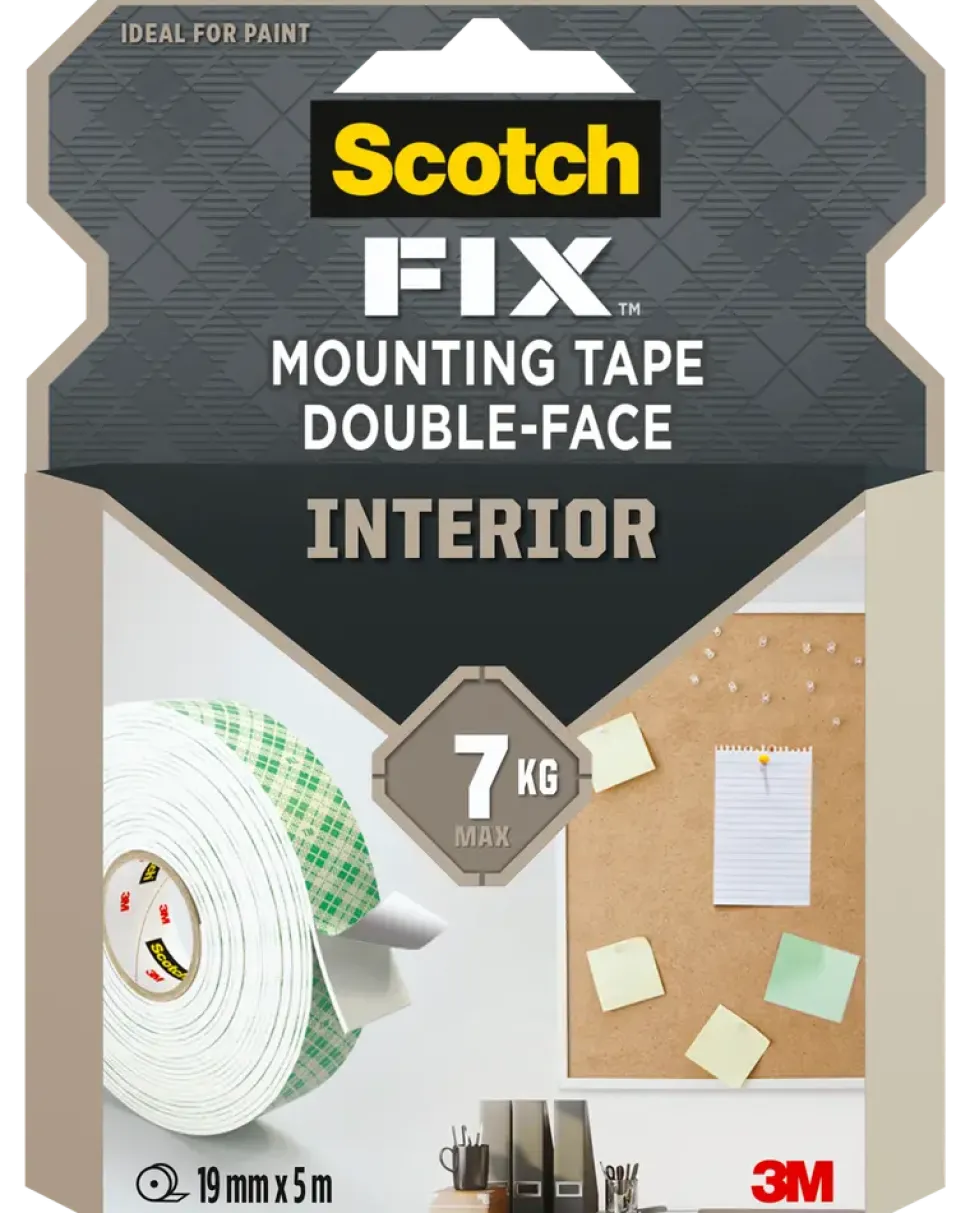 Scotch-FIX™ Dubbelhäftande tejp INOMHUS 19 mm x 5 meter