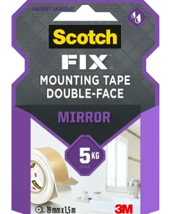 Scotch-FIX™ Dubbelhäftande tejp - spegel 19 mm x 1,5 meter