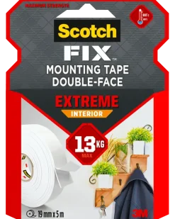 Scotch-FIX™ Dubbelshäftande tejp Extreme INDOOR 19 mm x 5 meter