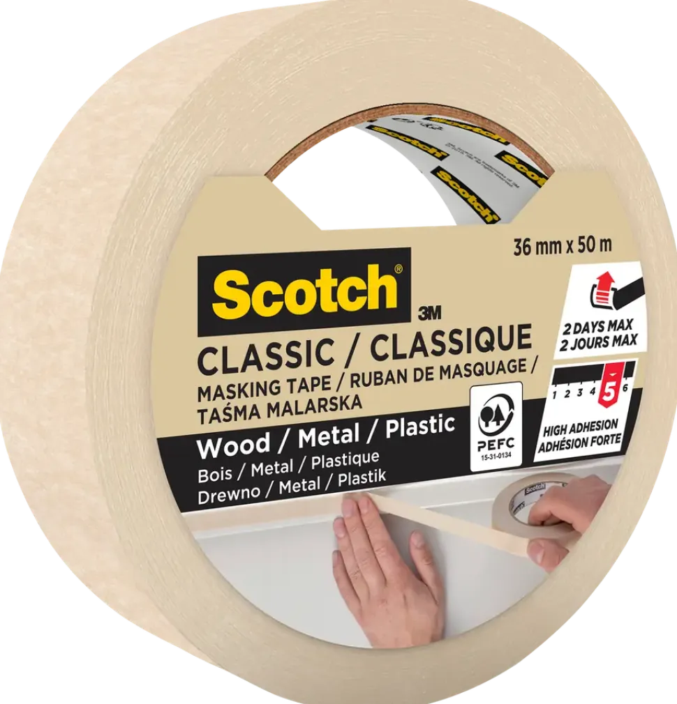 Scotch® maskeringstejp 50 meter x 36 mm