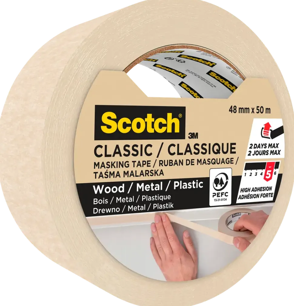 Scotch® maskeringstejp 50 meter x 48 mm