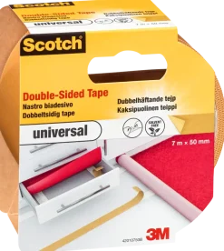 Scotch® Mattejp Dubbelhäftande - Brun 50 mm x 7 meter