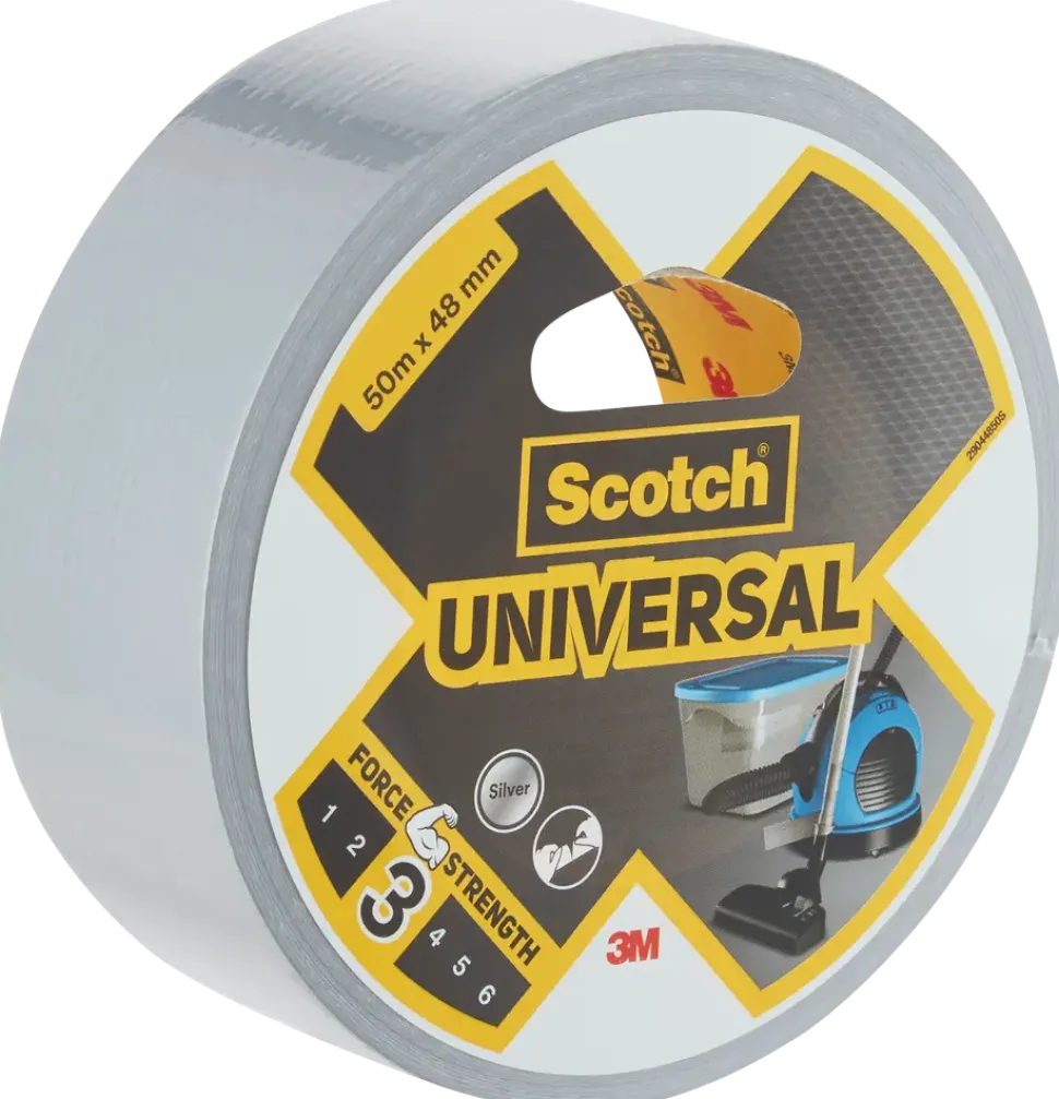 Scotch® Universal Byggtejp - Silver 48 mm x 50 meter