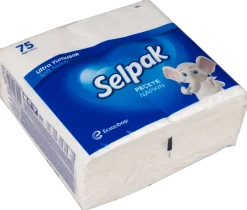 Selpack servett vit 75-pack