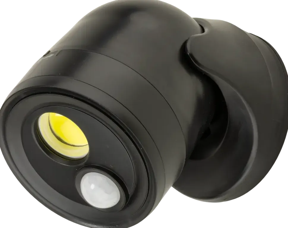 SENSORLAMPA SVART 10 CM