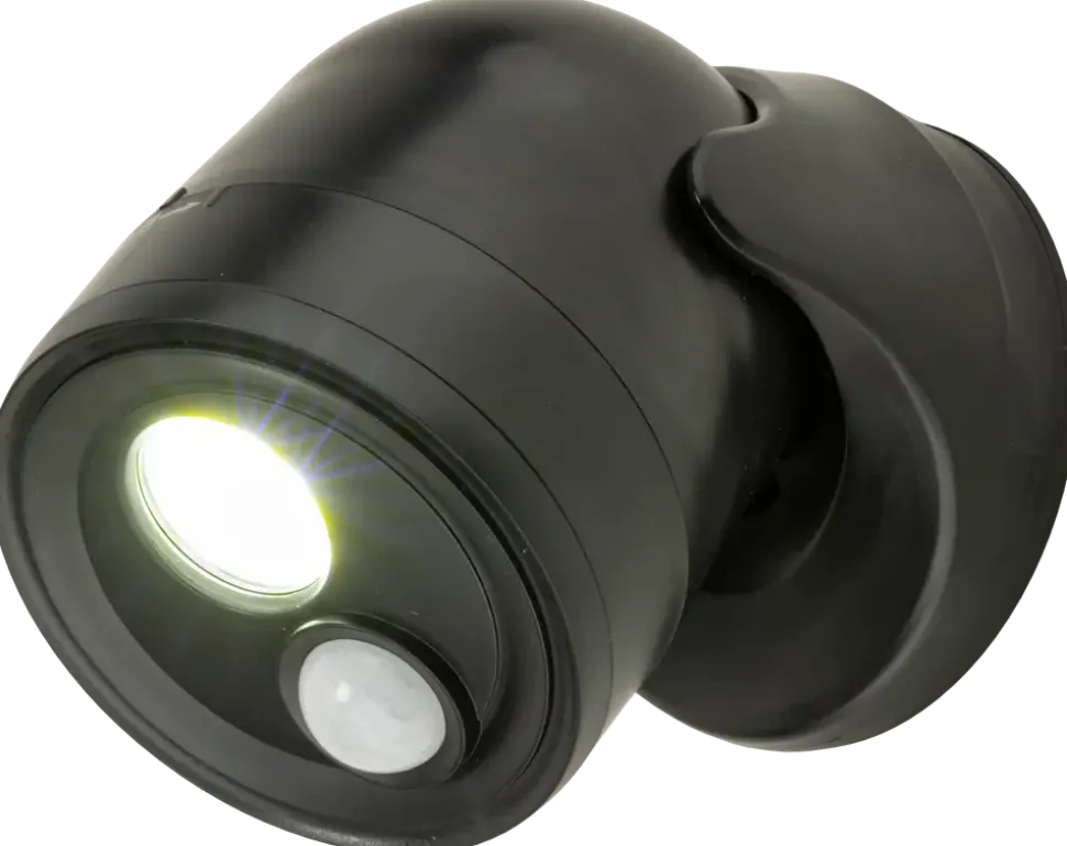 SENSORLAMPA SVART 10 CM