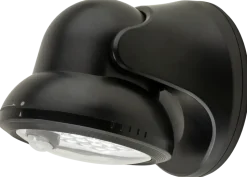 SENSORLAMPA SVART 15 CM