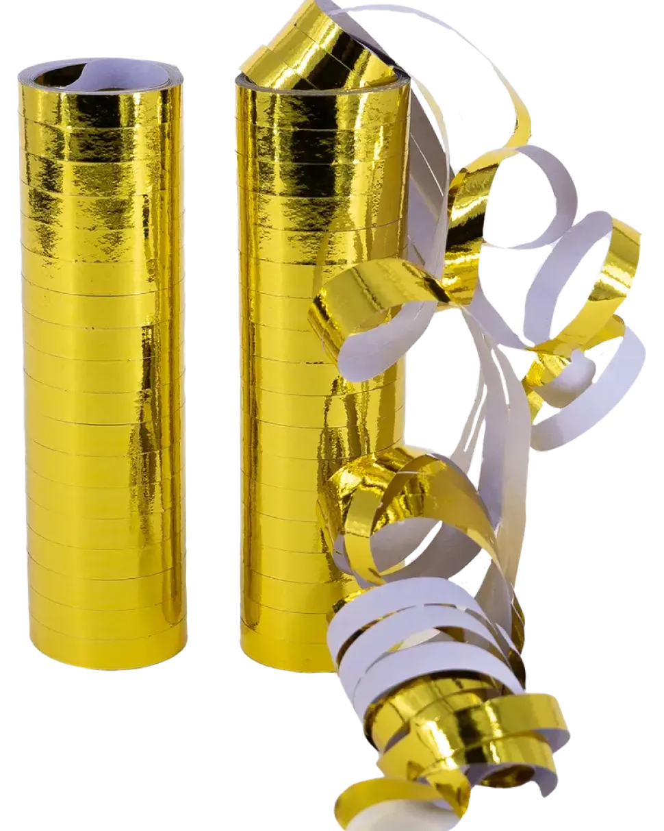 Serpentiner guld 2-pack