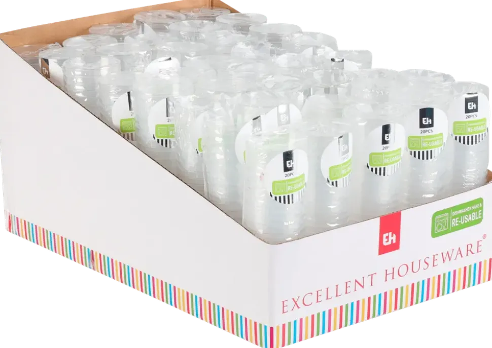 Shotsglas 3 cl återanvändbart 20-pack