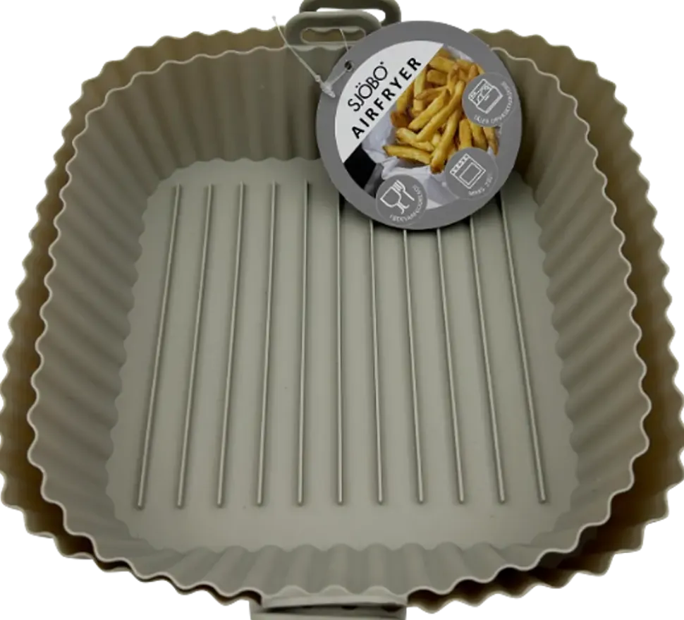 Silikonform fyrkanting Airfryer 2-pack
