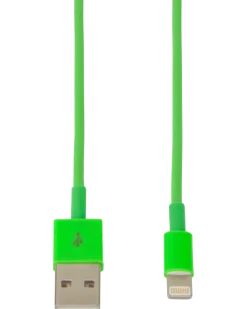 Sinox lightningkabel grön 1 m
