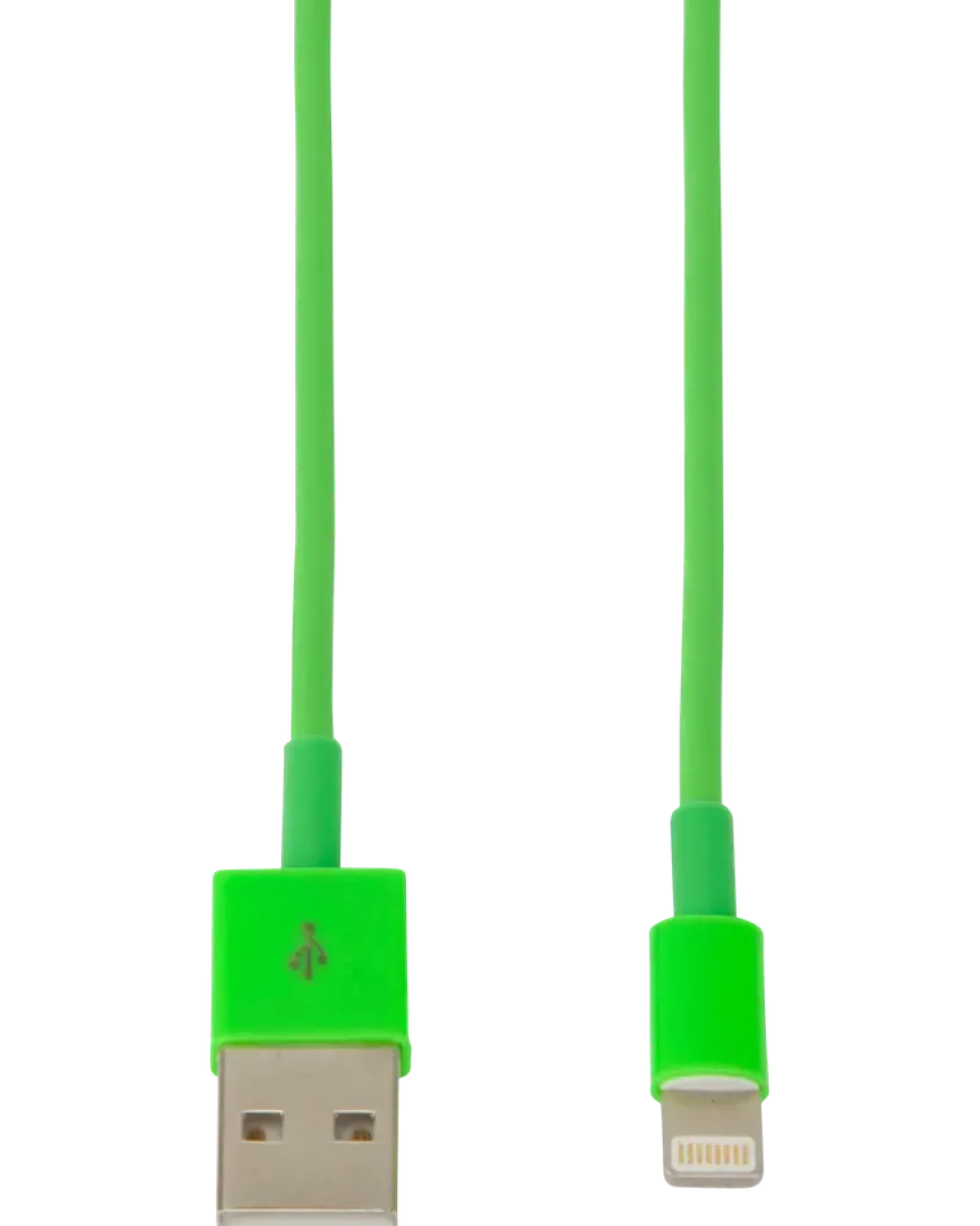 Sinox lightningkabel grön 2 m