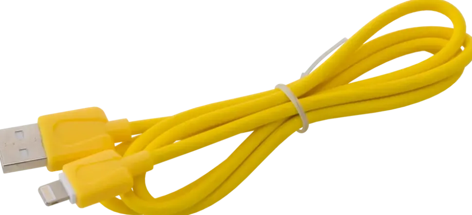Sinox lightningkabel gul 1 m