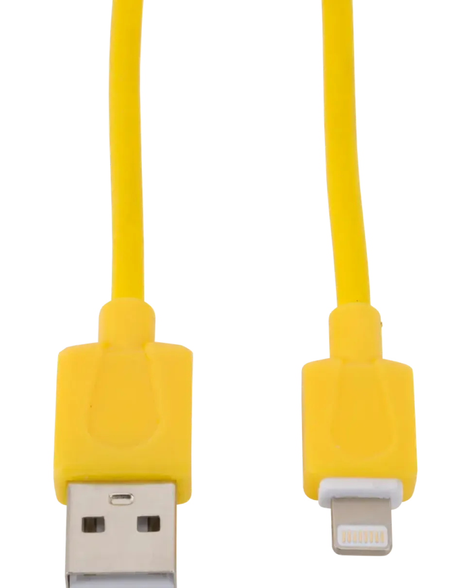 Sinox lightningkabel gul 1 m