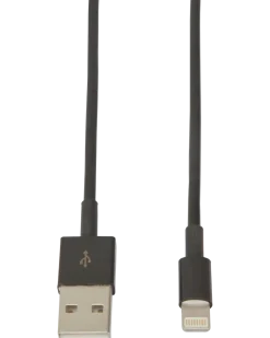 Sinox lightningkabel svart 1 m